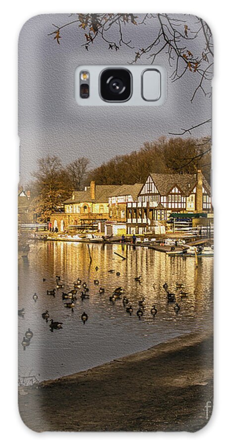 Philadelphia Galaxy Case featuring the photograph Boathouse Row at Dawn by Tom Gari Gallery-Three-Photography