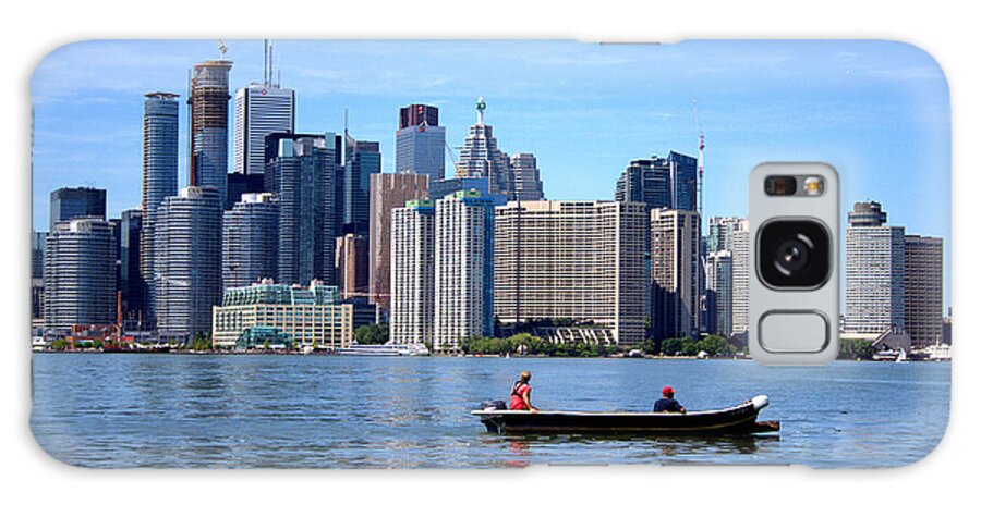 Toronto Galaxy Case featuring the photograph Boating by the Big City by Jale Fancey
