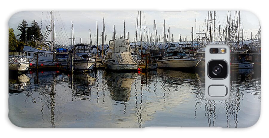 Landscape Galaxy Case featuring the photograph Boats at Marina on Liberty Bay by Greg Reed