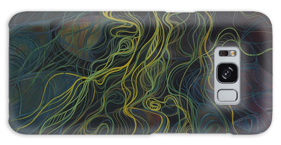 Boats Galaxy Case featuring the painting Boats Tangled in Milfoil by Johanna Axelrod