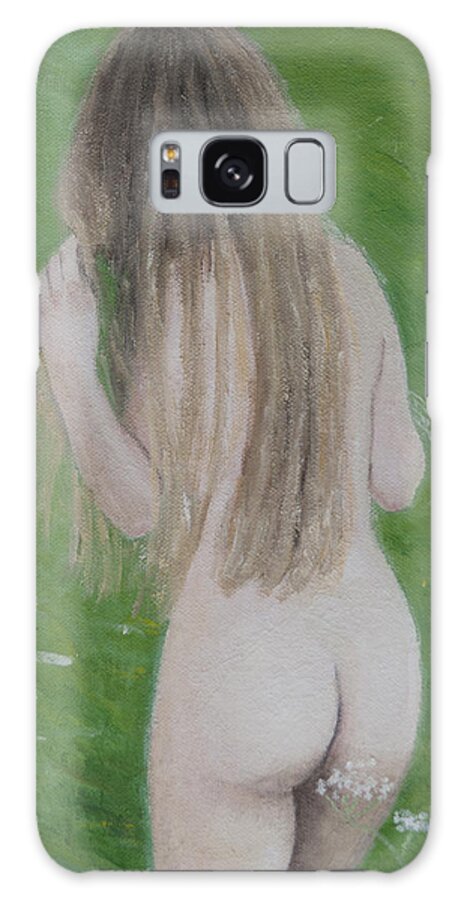 Nude Galaxy Case featuring the painting Born Free by Masami Iida