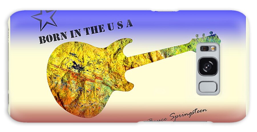 Born In The U S A Galaxy Case featuring the painting Born In the U S A Bruce Springsteen by David Dehner