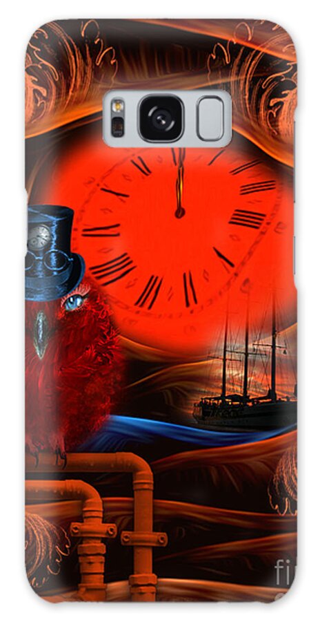 Born-to-travel-in-time Galaxy Case featuring the digital art Born to travel in time - fantasy art by RGiada by Giada Rossi