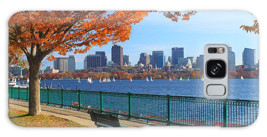 Boston Galaxy Case featuring the photograph Boston Charles River in Autumn by John Burk