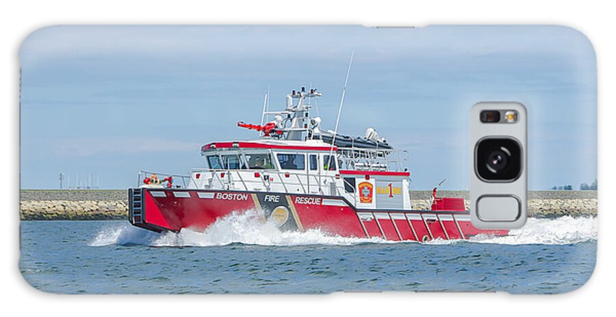 John S. Damrell Galaxy Case featuring the photograph Boston Fire Marine 1 by Brian MacLean