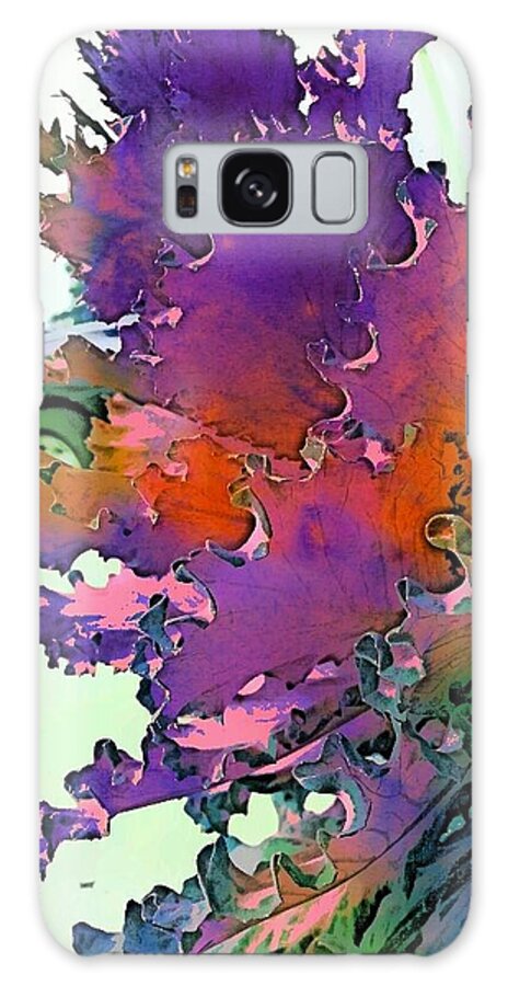 Purple Botanical Galaxy Case featuring the digital art Botanica Fantastica I by Pamela Smale Williams