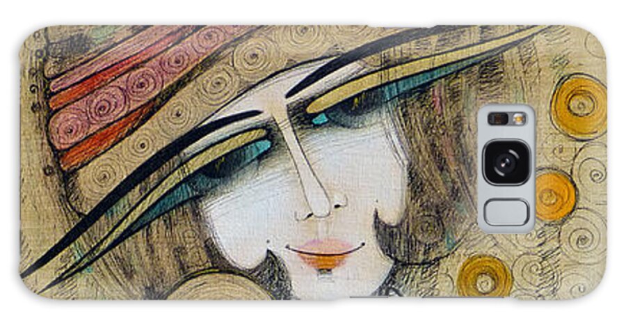 Albena Galaxy Case featuring the painting Boucle d'or by Albena Vatcheva