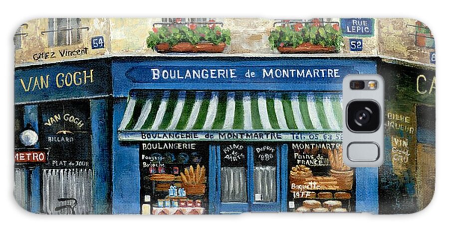 Europe Galaxy Case featuring the painting Boulangerie de Montmartre by Marilyn Dunlap