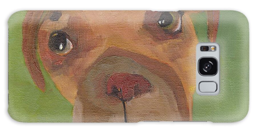 Boxer Galaxy Case featuring the painting Boxer by Patricia Cleasby