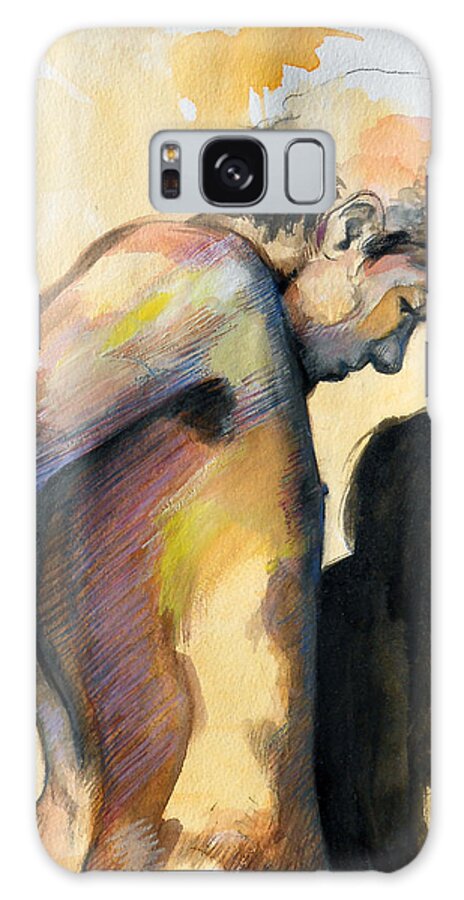 Popular Gay Artists Galaxy Case featuring the painting Boy Looking For Truth by Rene Capone