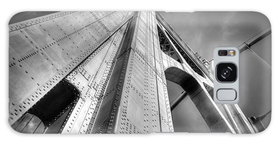 Franklin D. Roosevelt Mid-hudson Bridge* New York 2013* See Me Galaxy Case featuring the photograph Bridge Steel by Al Griffin
