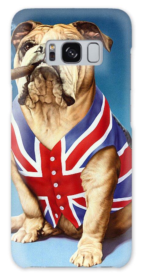 British Galaxy Case featuring the photograph British Bulldog by MGL Meiklejohn Graphics Licensing