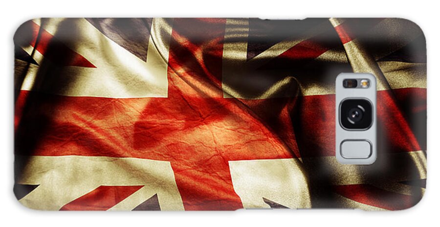 Flag Galaxy Case featuring the photograph British flag 1 #1 by Les Cunliffe