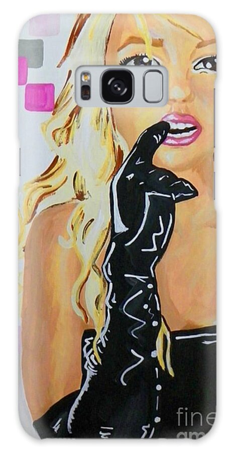 Britney Spears Galaxy Case featuring the painting Britney by Marisela Mungia
