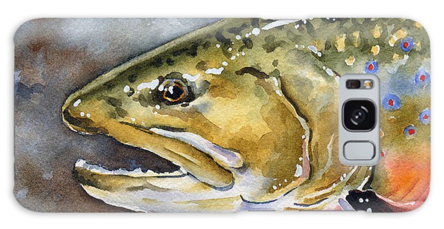 Brook Galaxy Case featuring the painting Brook Trout by David Rogers