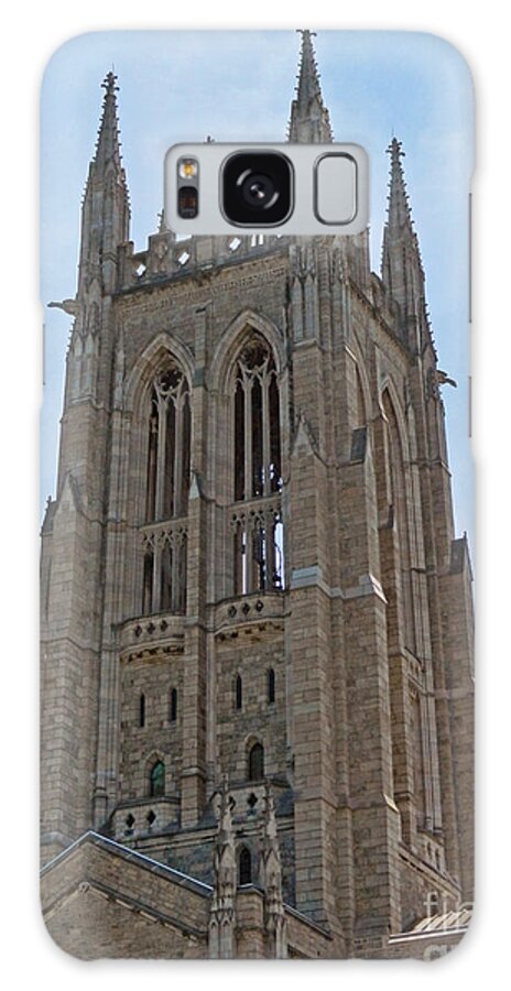 Bryn Athyn Cathedral Galaxy Case featuring the photograph Bryn Athyn Cathedral Main Tower by Val Miller