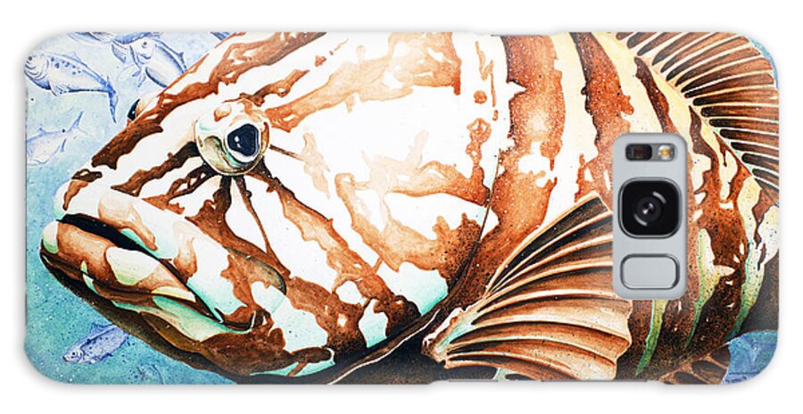 Water Color Paintings Galaxy Case featuring the painting Bubba by William Love