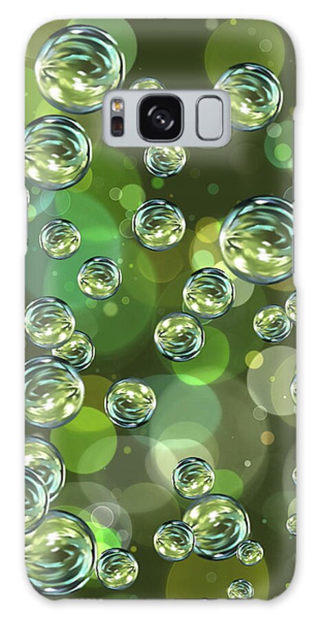 Bubbles Galaxy S8 Case featuring the digital art Bubbles by Veronica Minozzi