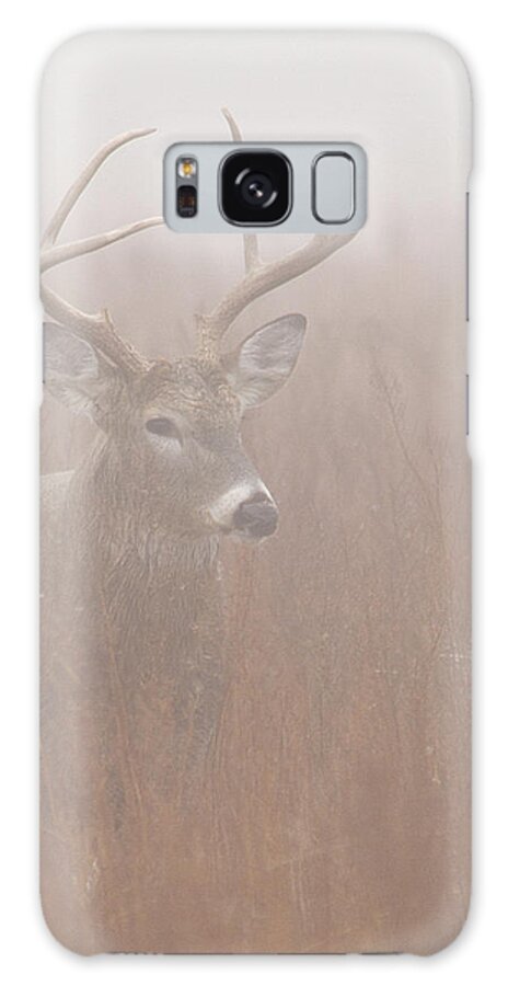 Kansas Galaxy Case featuring the photograph Buck in fog by Rob Graham