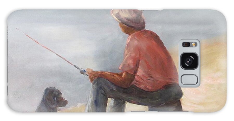 Fishing Galaxy Case featuring the painting Bucket Seat by Susan Richardson