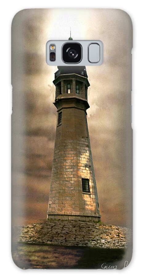  Photography Galaxy Case featuring the painting Buffalo Main Lighthouse by Regina Femrite
