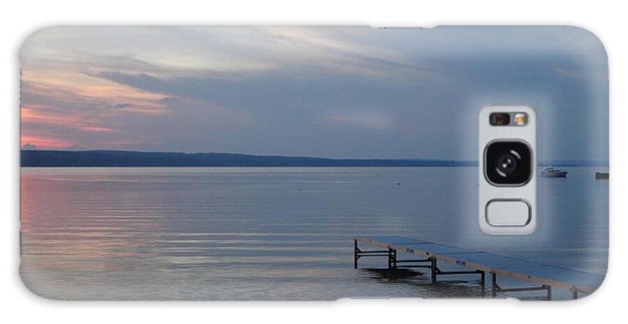 Burt Lake Galaxy Case featuring the photograph Burt Lake Dock by Kathleen Luther