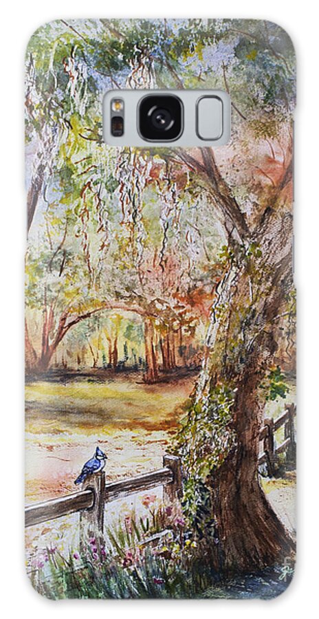 Watercolor Galaxy Case featuring the painting Bushnell Morning by Janis Lee Colon