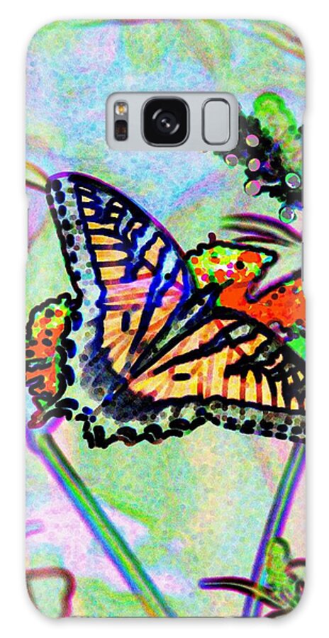Butterfly Galaxy Case featuring the painting Butterfly by Cliff Wilson