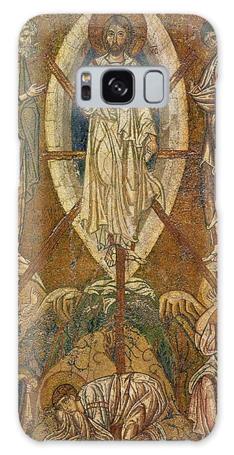 Mosaic Galaxy Case featuring the painting Byzantine icon depicting the transfiguration by Byzantine School