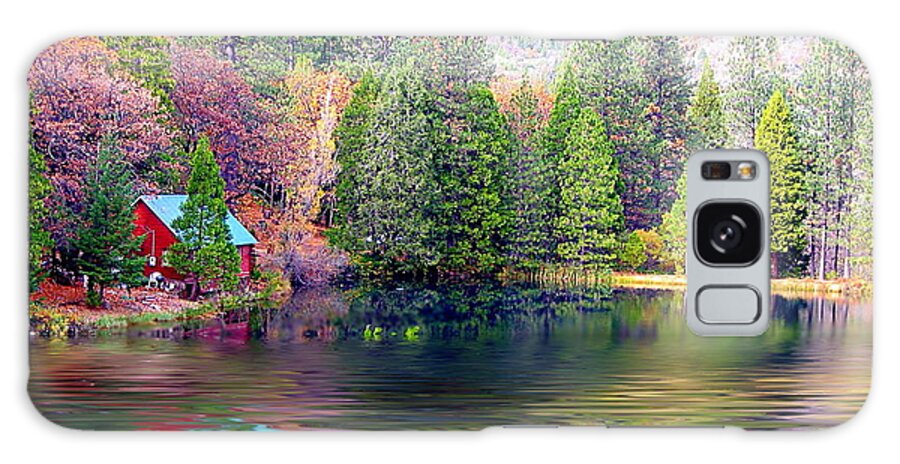 Cabin Galaxy S8 Case featuring the photograph Cabin On The Lake by Joyce Dickens