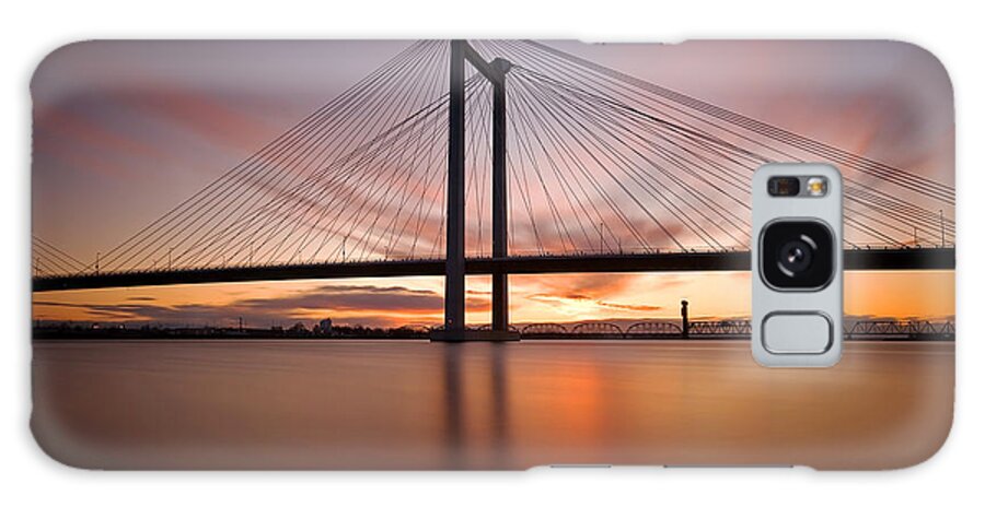 Cable Bridge Galaxy Case featuring the photograph Cable Bridge by Ronda Kimbrow
