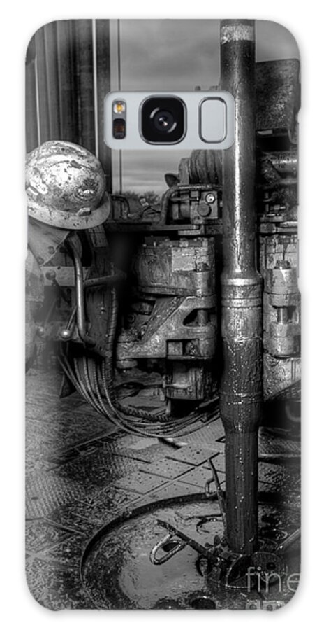 Oil Rig Galaxy Case featuring the photograph Cac001bw-35 by Cooper Ross