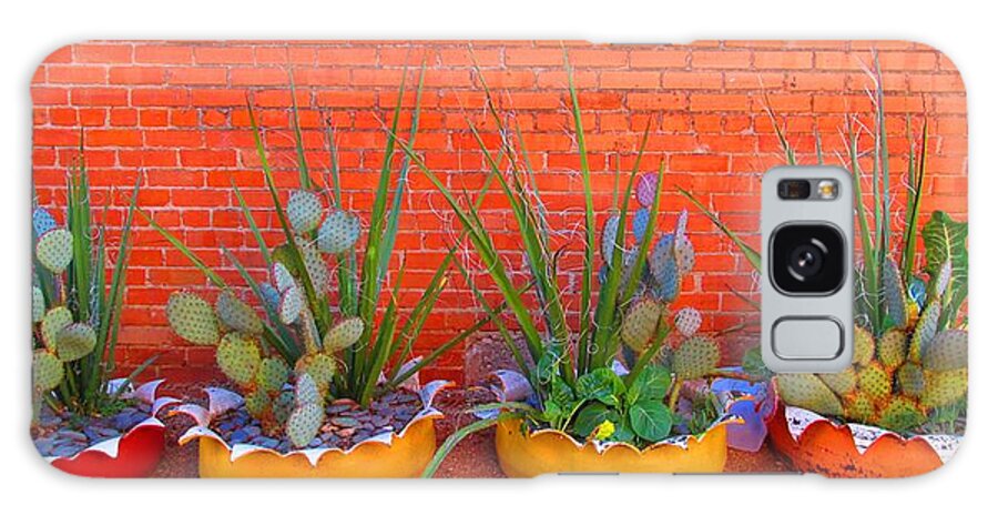 Cactus Galaxy S8 Case featuring the digital art Cacti Quartet by Alec Drake