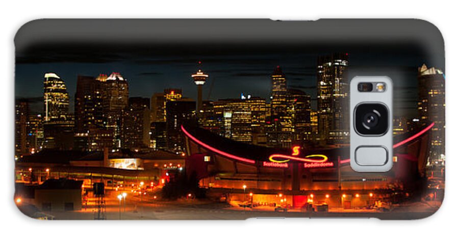 Alberta Galaxy Case featuring the photograph Calgary At Night by Guy Whiteley