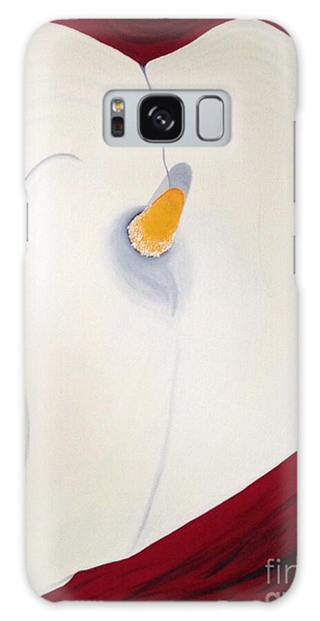 Calla Lily Galaxy Case featuring the painting Calla Lily by Denise Railey