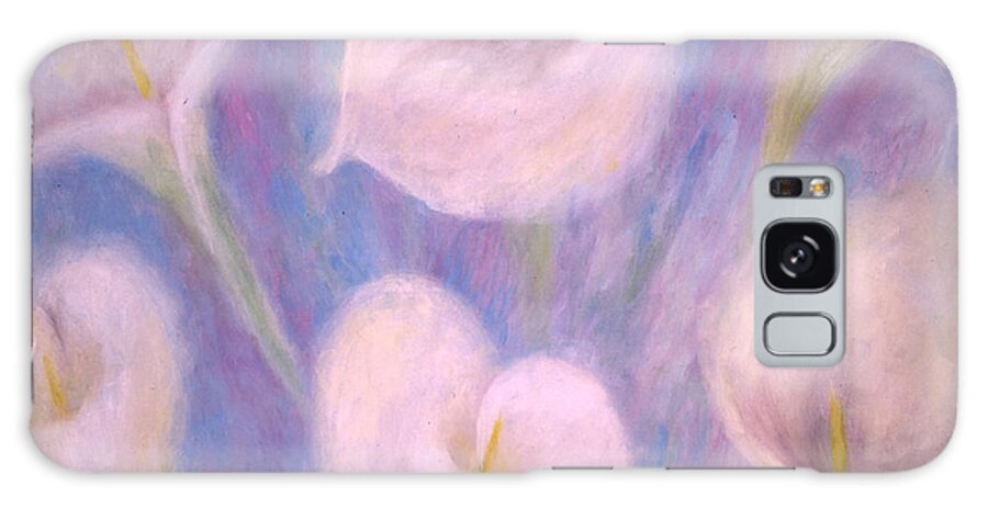 Flowers Galaxy Case featuring the painting Callas by Lynn Buettner