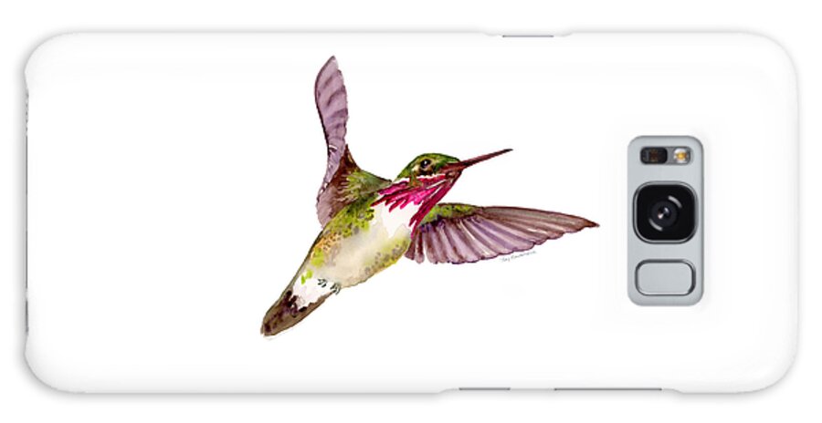 Bird Galaxy Case featuring the painting Calliope Hummingbird by Amy Kirkpatrick