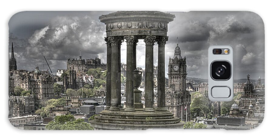 Edinburgh Galaxy Case featuring the photograph Calton Hill by Marion Galt