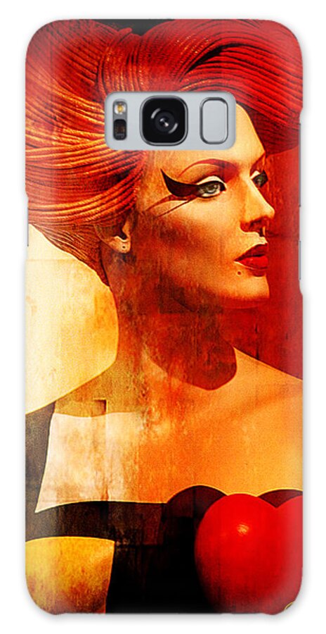 Girl Galaxy Case featuring the mixed media Calypso Mama by Chuck Staley