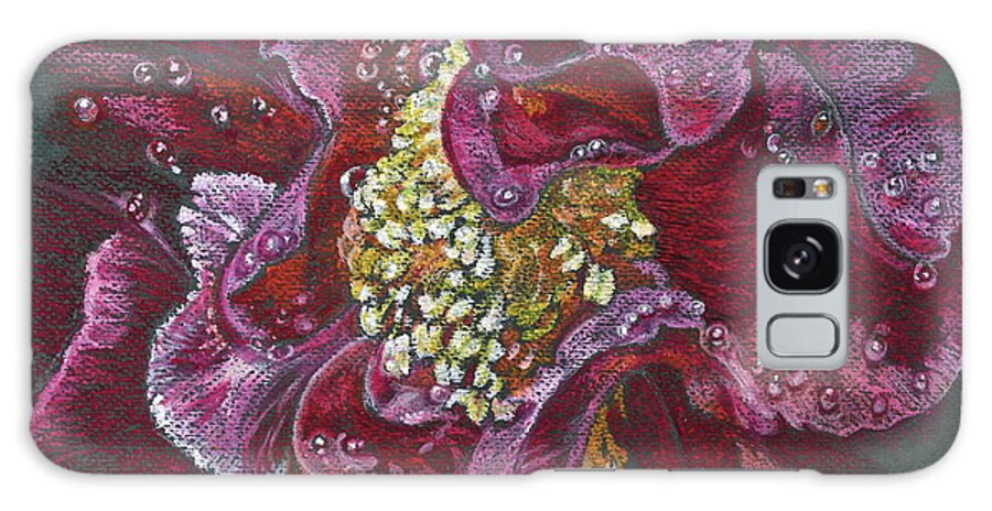 Camellia Galaxy Case featuring the pastel Camellia Rain by Michele Myers