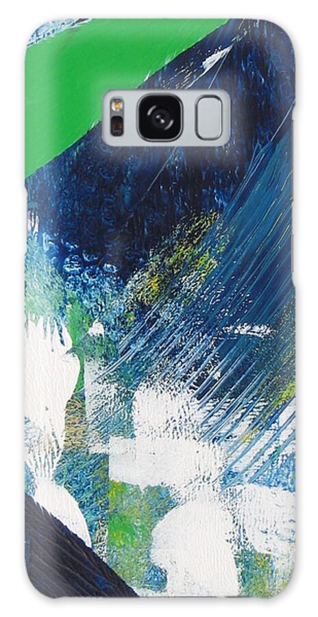 Abstract Galaxy Case featuring the painting Can You See the Wind by Louise Adams