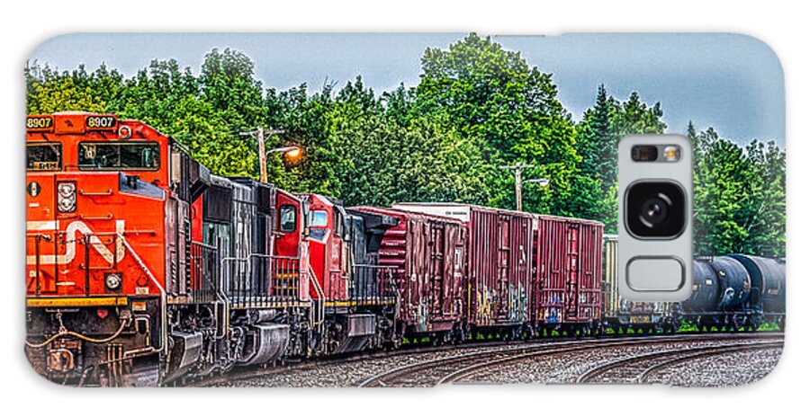 Cn Rail Galaxy Case featuring the photograph Canadian National by Paul Freidlund
