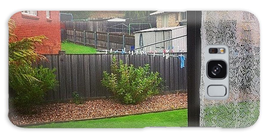 Backyard Galaxy Case featuring the photograph Can't Get Over How Green The Grass Is by Stacey Moles
