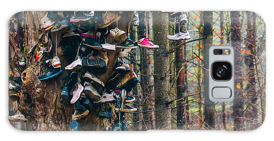 Shoe Galaxy Case featuring the photograph Cant see the Forest for the Shoes by James Canning