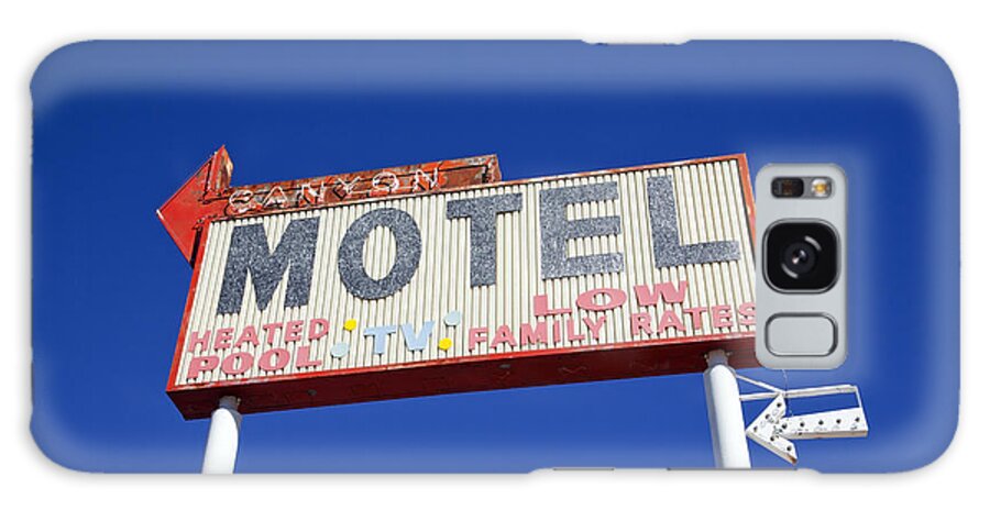 Route 66 Galaxy Case featuring the photograph Canyon Motel Sign by Gigi Ebert
