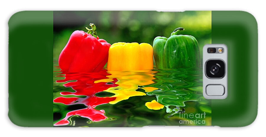 Photography Galaxy Case featuring the photograph Capsicum Afloat by Kaye Menner
