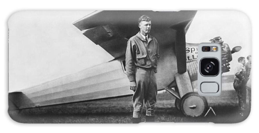 1927 Galaxy Case featuring the photograph Captain Charles Lindbergh by Underwood Archives