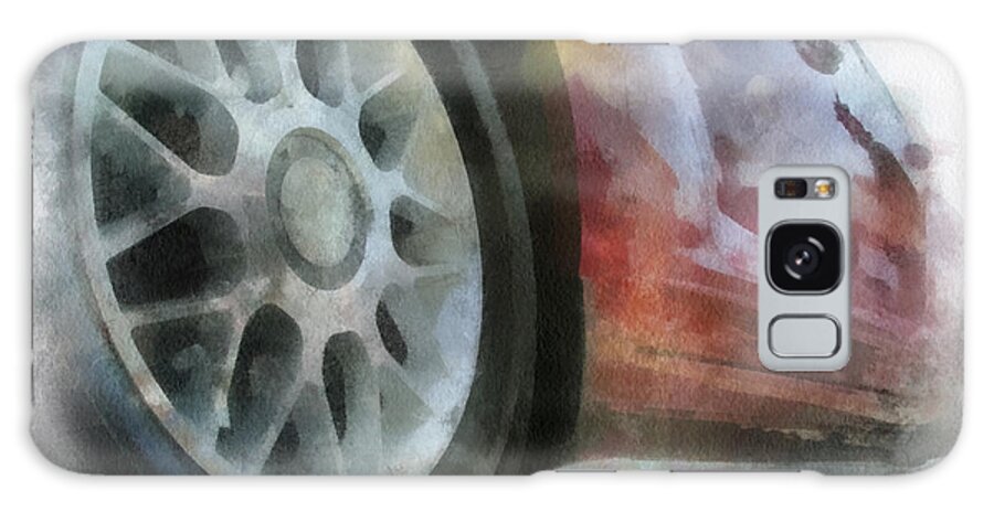 Aluminum Galaxy S8 Case featuring the photograph Car Rims 01 Photo Art 01 by Thomas Woolworth