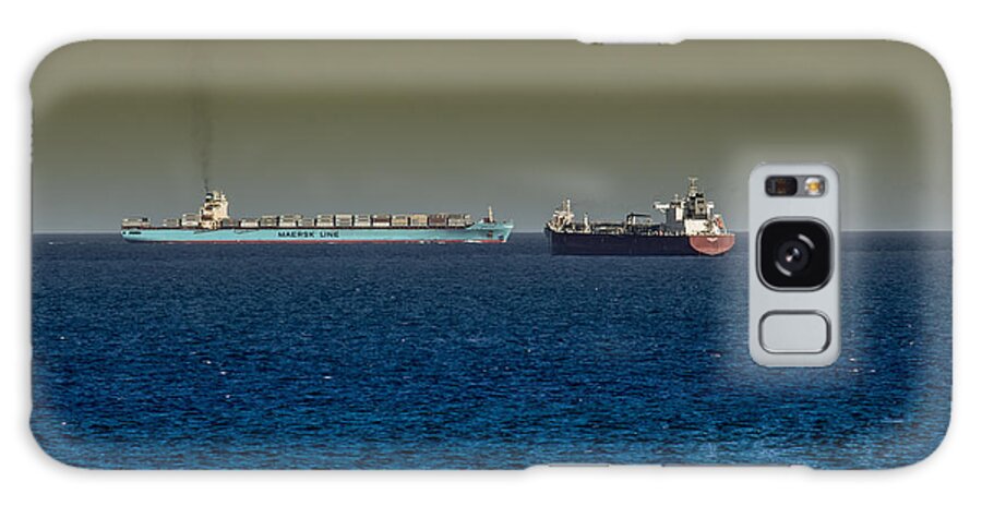 Ship Galaxy Case featuring the photograph Cargo Steamer by Rene Triay FineArt Photos