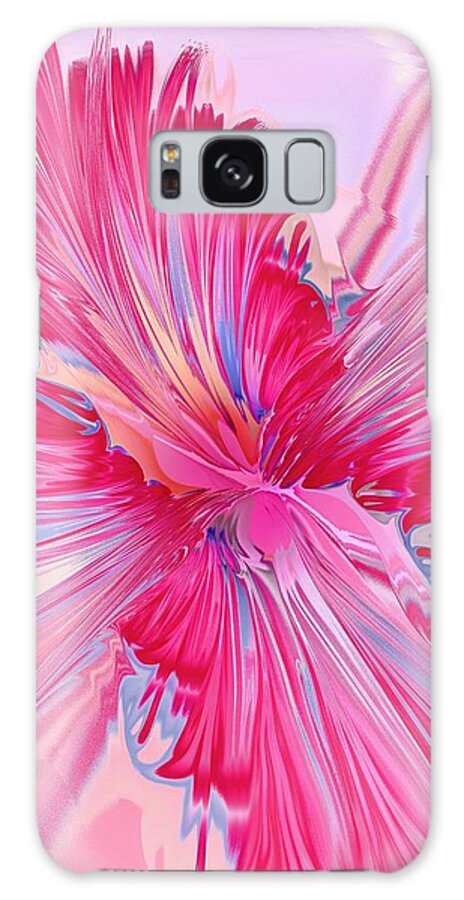 Carnation Galaxy Case featuring the digital art Carnation Pink by Anastasiya Malakhova